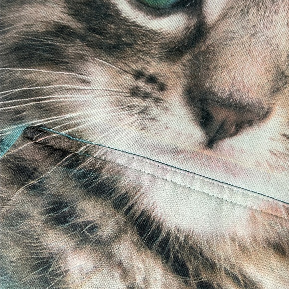 VINTAGE 2011 | THE MOUNTAIN Tie Dye Cat Graphic Hoodie - Picture 5 of 5